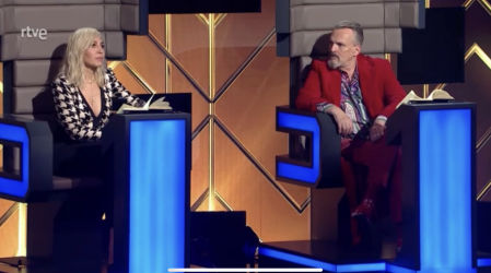 Mónica Naranjo y Miguel Bosé durante su divertida conversación en 'Cover Night'
