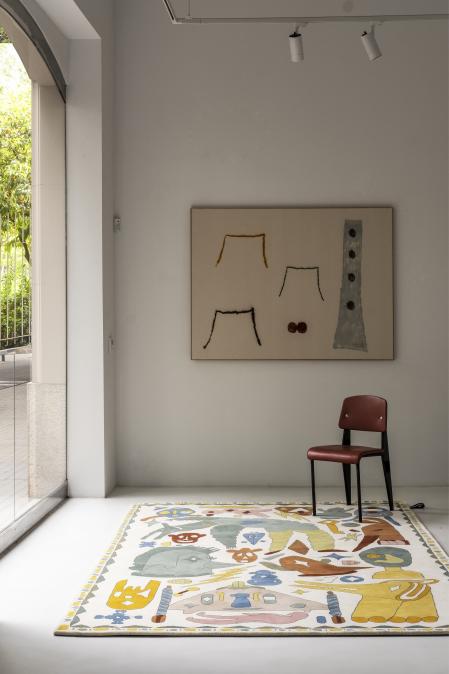 Troupe de Jaime Hayon.  Editada por Nanimarquina. Lana de oveja de Nueva Zelanda.   Hand-tufted.  De 170x 240 cm hasta 3x4 m