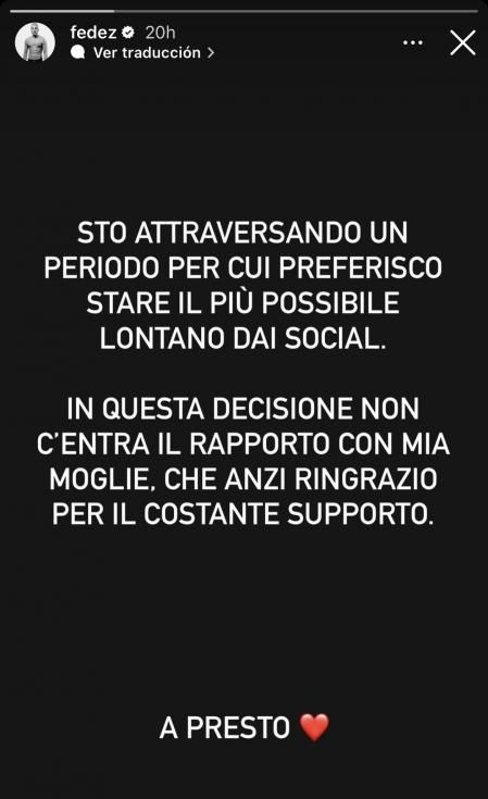 El comunicado del rapero, compartido en su cuenta oficial de Instagram