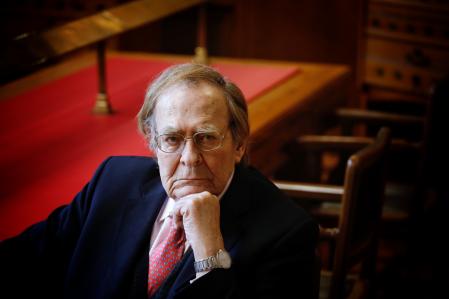 FOTO ALEX GARCIA EL ECONOMISTA Y EXPOLITICO RAMON TAMAMES FOTOGRAFIADO PARA LA CONTRA DE AMELA 2019/04/2