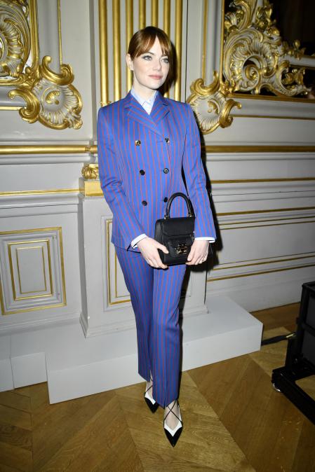 Emma Stone en el desfile de Louis Vuitton en la Semana de la Moda de París