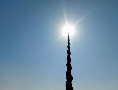 El monumento dedicado a la mujer trabajadora en Terrassa.