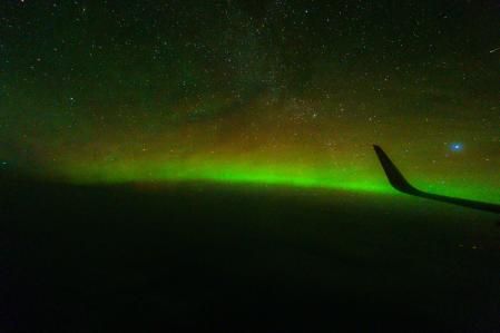 Una de las imágenes captadas en pleno vuelo