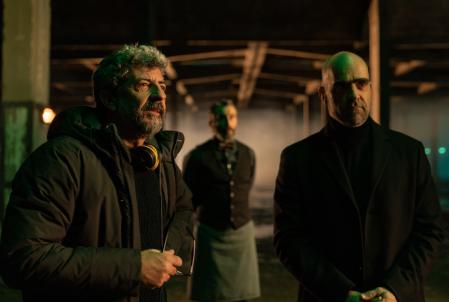 Tosar junto al director de cine Alberto Rodríguez