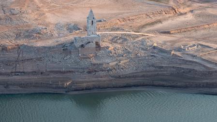 Sequía en Sau, al 9% de su capacidad.