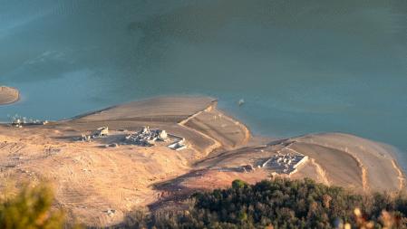 Sequía en Sau, al 9% de su capacidad.