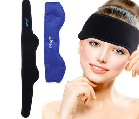 NEWGO almohadilla de enfriamiento de compresas frías y calientes para migraña