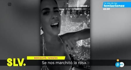 Anabel Pantoja acude al concierto de Quevedo en Canarias