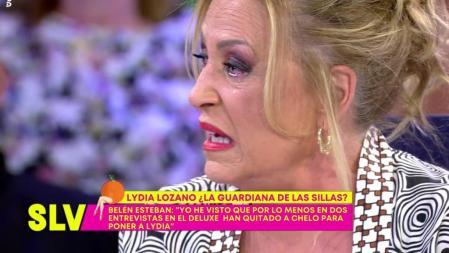 Lydia Lozano llora desconsoladamente en 'Sálvame' tras ser acusada de 