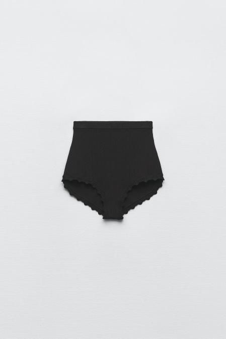 Shorts de tiro alto de Zara