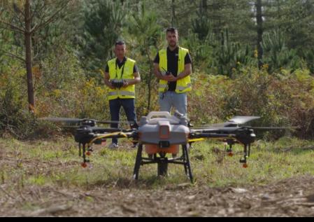 Uno de los drones de la empresa Ilerdron que expone este año en la feria.
