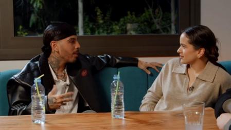 Rosalía y Rauw Alejandro con Ibai Llanos