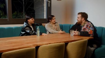 Rosalía y Rauw Alejandro con Ibai Llanos