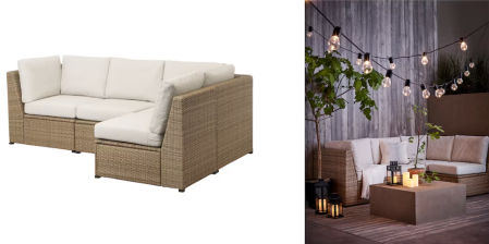 SOLLERÖN, sofá 3 esquina modular