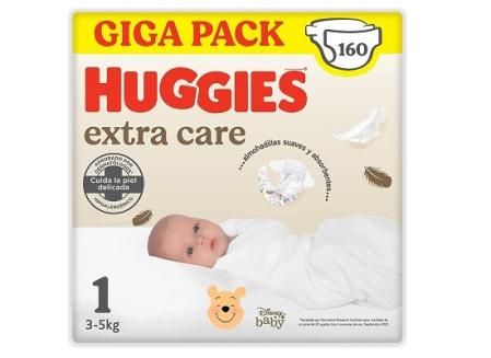 Huggies Extra Care Pañales Recién Nacido Talla 1