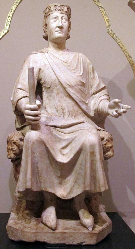 Estatua de Carlos de Anjou por Arnolfo di Cambio (1277).
