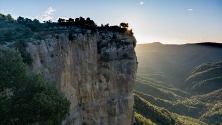 Amanecer seco en el Collsacabra.