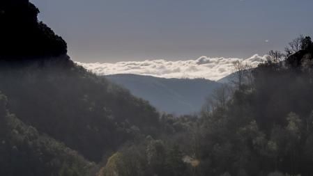 Amanecer seco en el Collsacabra.