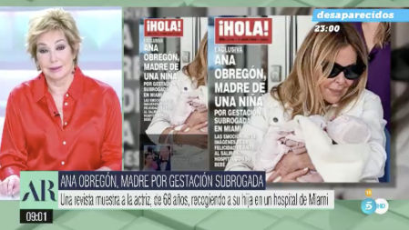 Ana Rosa Quintana defiende a Ana Obregón tras ser madre por gestación subrogada: “Todos entendemos”