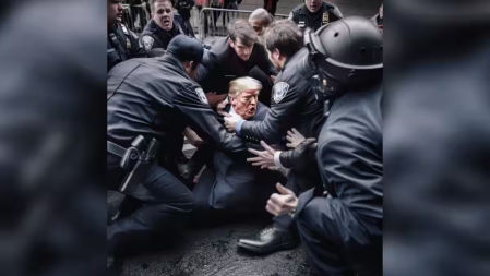 Donald Trump, arrestado en una imagen falsa creada por IA