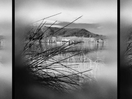 El estanque de Banyoles en primavera.