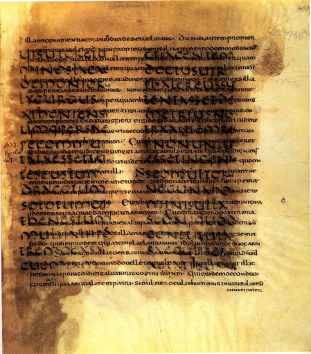 Fragmento (palimpsesto) de ‘De re publica’, de Cicerón. Biblioteca Apostólica Vaticana