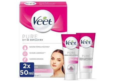 Crema depilatoria facial Veet Kit
