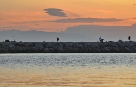 Nubes lenticulares en Fuengirola.