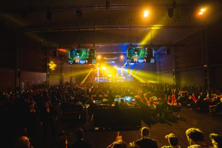 Imagen de la final de la Superliga en el auditorio de Zaragoza