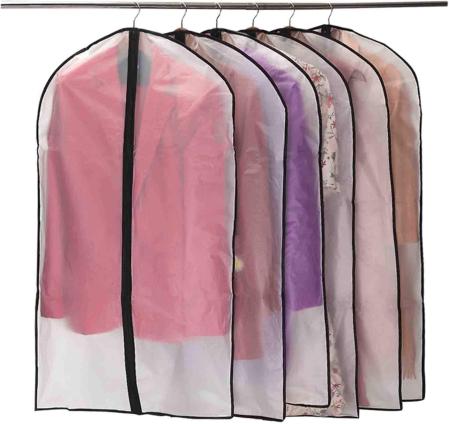 Niviy - Juego de 6 fundas semitransparente para ropa de 60 x 100 cm