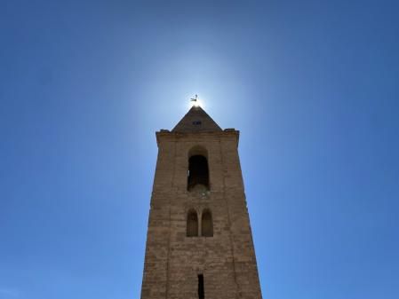 Paisaje de sequía en el pantano de Sau.