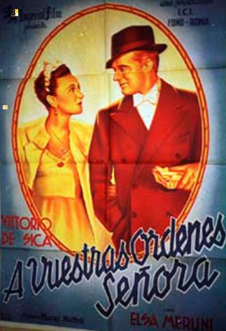 Cartel de la película 'A vuestras órdenes, señora'.