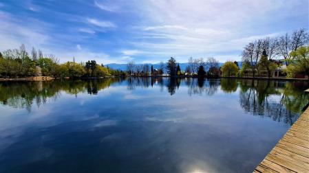 Primavera en el lago de Puigcerdà.