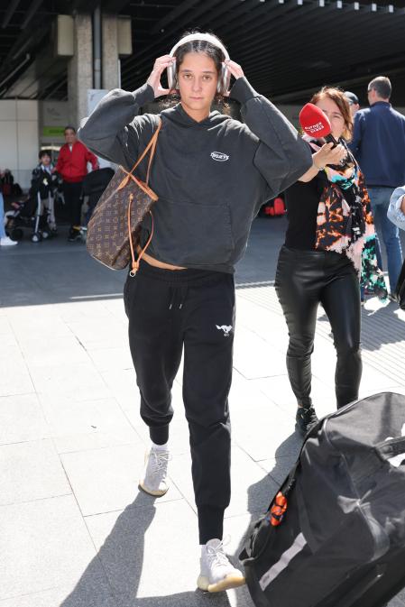 Victoria Federica de Marichalar llega al aeropuerto de Madrid