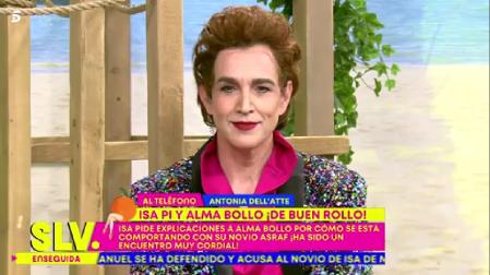 Antonia Dell'Atte reacciona a la imitación de Josep Ferré en 'Sálvame'