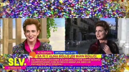 Antonia Dell'Atte reacciona a la imitación de Josep Ferré en 'Sálvame'