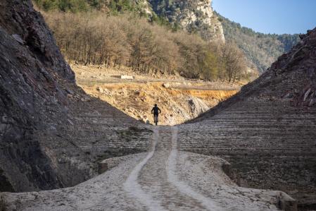 Estado actual del almacenamiento de agua del embalse de La Baells (Berguedà) que está al 26% de su capacidad