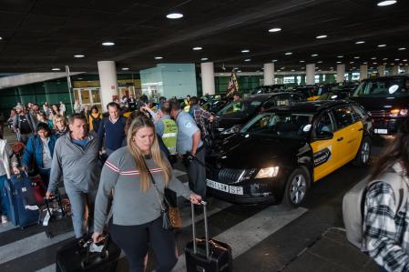 El paro duró una hora, durante la cual se registraron algunos momento de confusión