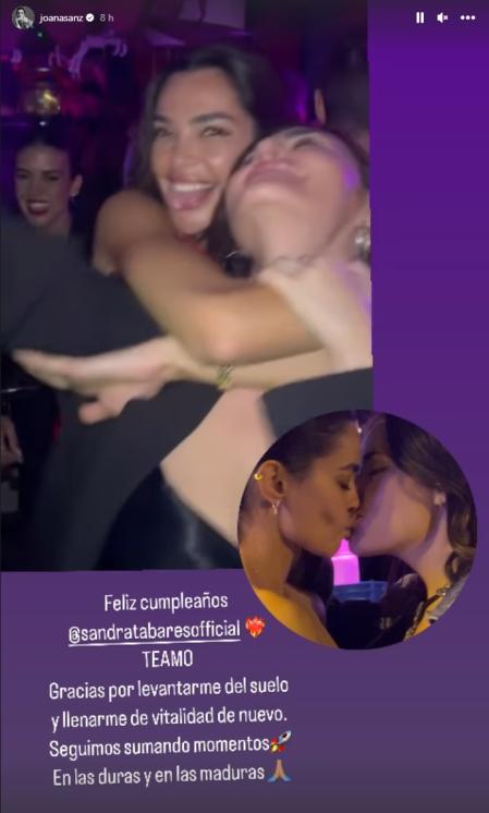 Joana Sanz reaparece en redes sociales.