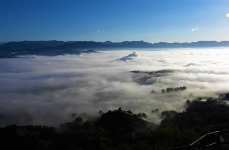 Los mares de niebla en Sant Martí Xic.