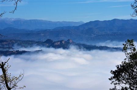 Los mares de niebla en Sant Martí Xic.