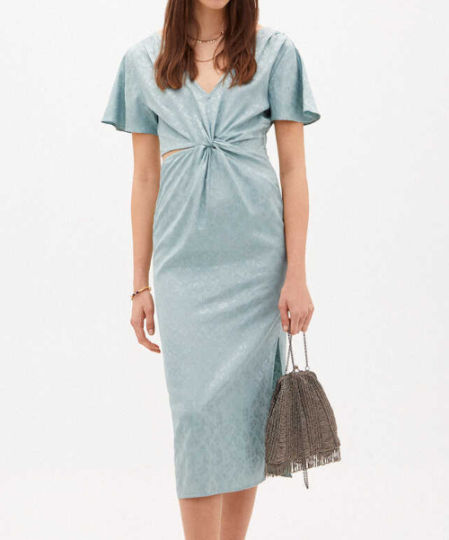 Salma Vestido midi de jacquard