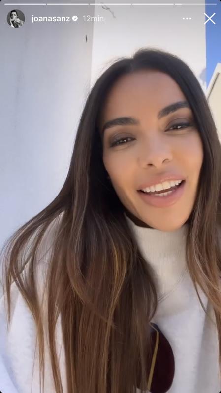 Joana Sanz en su última historia de Instagram