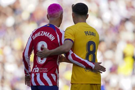 Griezmann y Pedri, este domingo en el Camp Nou