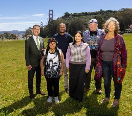 Los galardonados, en San Francisco, ciudad en la que se hizo la entrega de premios   .