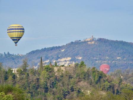 Globos en los alrededores de Vic.