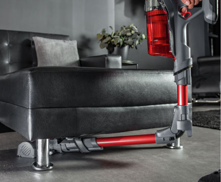 La aspiradora X-Force 11.60 tiene gran flexibilidad para limpiar en todas partes.