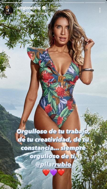 Sergio Ramos zanja los rumores de crisis en su matrimonio con una oda a Pilar Rubio