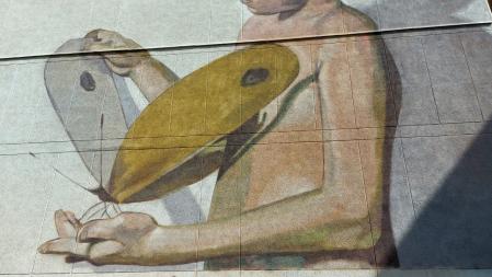 Grafiti de la plaza Cipriano Garcia de Terrassa.