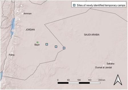 Los fuertes encontrados se distribuyen por el norte de Arabia Saudí